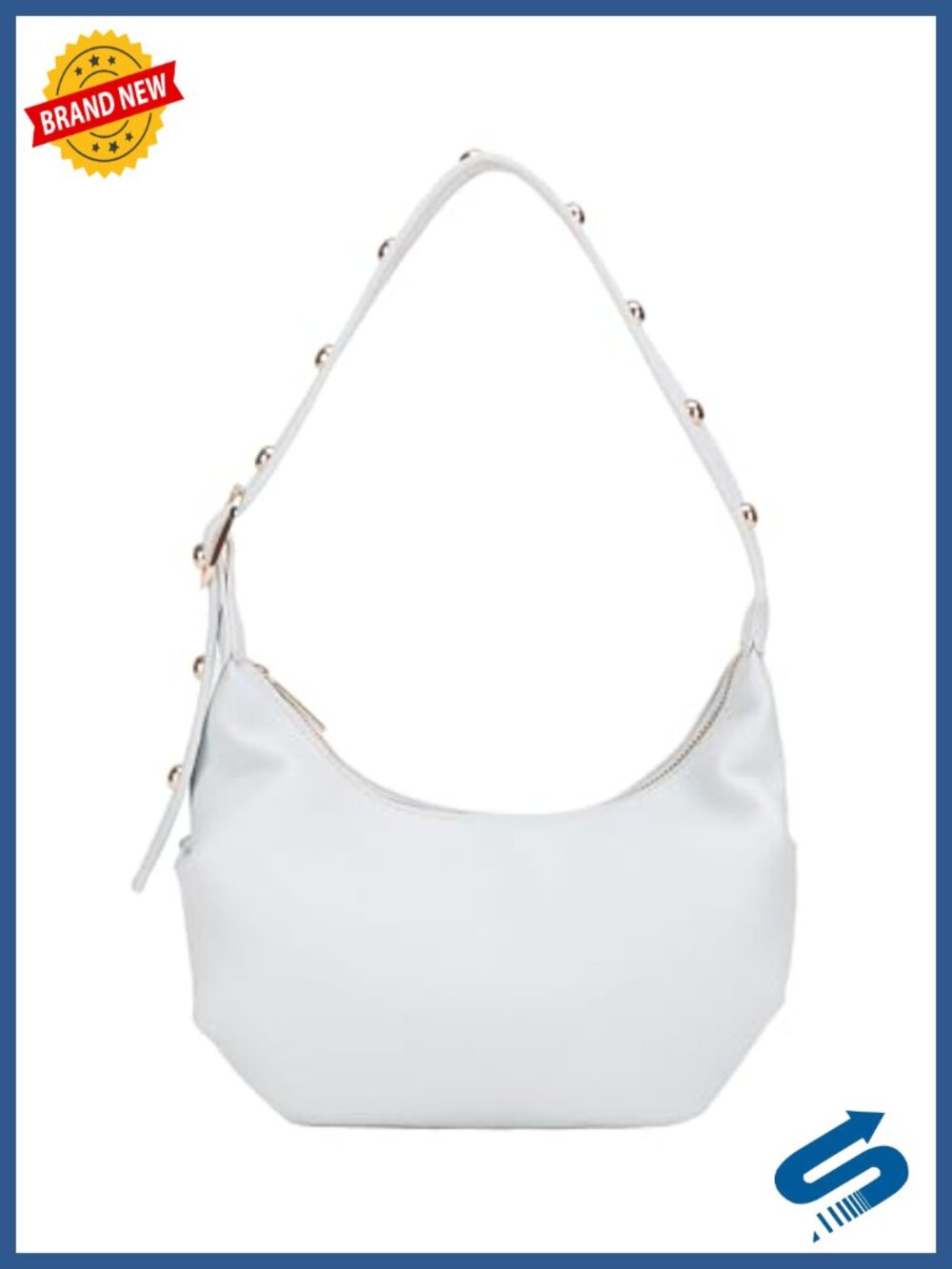Vegan Leather Hobo Shoulder Bag Adjustable Strap Purse Handbag